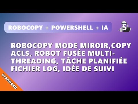 Automatisez avec "Robocopy + PowerShell + Tâche planifiée + IA"