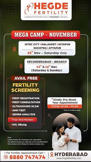 Get Free 1st Consultation, Semen Analysis, AMH Test & Ultrasound Scan | Fertility | IVF | IUI | ICSI