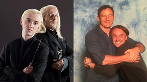 Turns out Draco and Lucius Malfoy are best friends in real life and it's beautiful