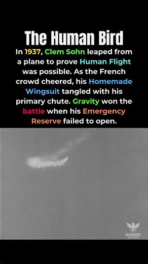 The First Wingsuit Flight Went Wrong #history #aviation #short