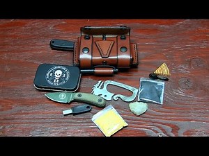 Leather Pouch Fire Kit Altoids Bushcraft EDC Patriot Leather Company
