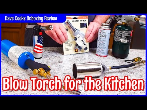 Butane Gas Burner Precise Flame Control Kitchen Multipurpose Culinary Torch with Adjustable Flame