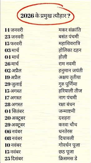 2026 calendar see all festivals in 1 second // when is Holi? when is Diwali? live short vedio vir...