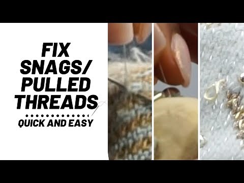 How to fix pulled threads in clothes? Quick and easy @Semsahfashion