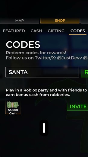 All working codes in Roblox Wanted #roblox #codes #shorts #wanted