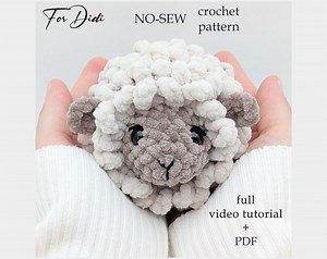 Crochet SHEEP Pattern PDF & Full Video Tutorial for Beginners | No Sew Amigurumi Plushie | Cute Little Lamb Toy DIY | ~sheep Shelly~ - Etsy