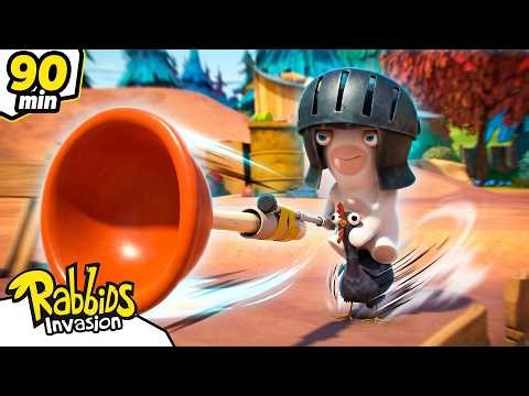 Rabbids Start a Medieval WAR! 🗡️🏰 Rabbids Invasion 🐰 Full Episodes | Cartoons For Kids