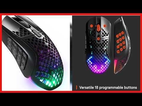SteelSeries Ultra Lightweight MMOMOBA Mouse Precision, Customization, and Endurance for Serious Ga