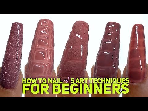 5 Nail Art Techniques to Master for Beginners | Endless Design Possibilities | 3d Art for Nails