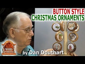 Button Style Christmas Ornaments