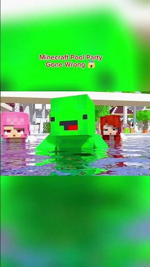 Minecraft Pool Party Gone Wrong 😱 | Funny Animation Videos