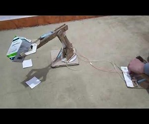 Cardboard Hydraulic Truck