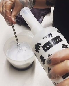 67K views · 406 reactions | "Adding my magic potion" - Hair by Diana ✨✨✨ Diana uses the Uberliss Bond Treatment to regenerate broken bonds using Uberliss's nano-emulsion technology. Significantly improving hair's tensile strength during any color processing or lightening application. bit.ly/UberlissBond | Uberliss | Facebook