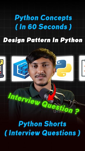 What is Design Pattern in Pattern ? #pythoninterview #Decoratorsinpython #Uniqtechnologies | UNIQ Technologies | Facebook