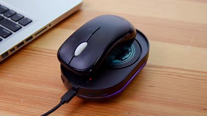 Undetectable Mouse Mover, Patented, Designed, Engineered, Packaged in USA, Jiggler with Random Movement, Activity and Timer Settings, Glow Ring, and 3D Hologram Design - Glass