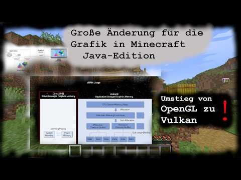 Wechsel der Grafik-API in der Minecraft Java Edition