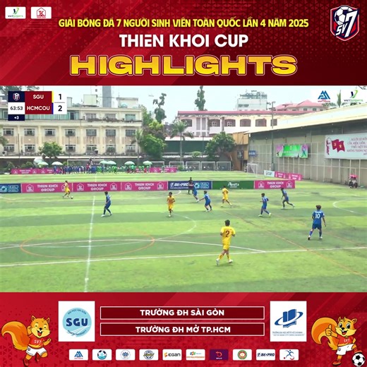 HIGHLIGHTS | ĐH SÀI GÒN VS ĐH MỞ TPHCM | SV7 THIÊN KHÔI CUP 2025 KHU VỰC TP HCM #bongdasan7 | Bóng Đá Sân 7