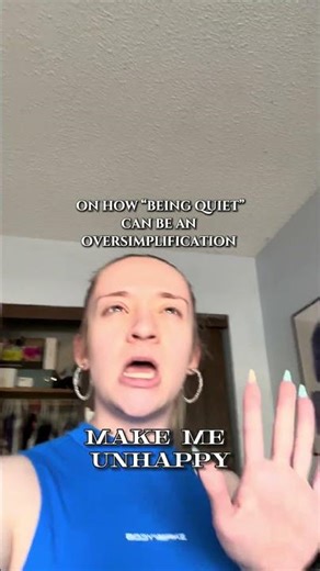 on how “being quiet” is an oversimplification
