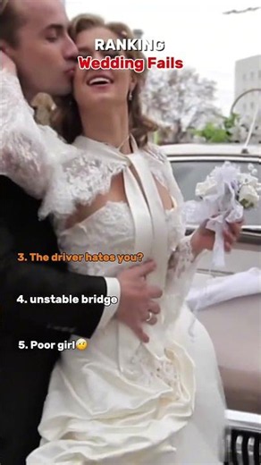 Top 5 Weddings Gone Wrong 💍😂 #ranking #funny #wedding