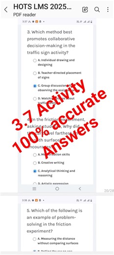 3.7 Activity | End of Module Assessment | HOTS Training Module 3 Complete Solution