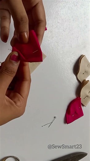 Fabric flower making for dresses/clothflower making ✅💁🌼#handmade #sewing#diy#crafts