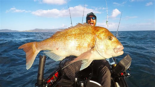 Kayak Fishing 70 Miles Out - My Biggest Snapper Ever Caught in New Zealand