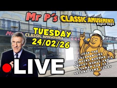 ● LIVE | Mr P's Classic Amusements Bognor - Classic Fruit Machines Arcade Flutter Session