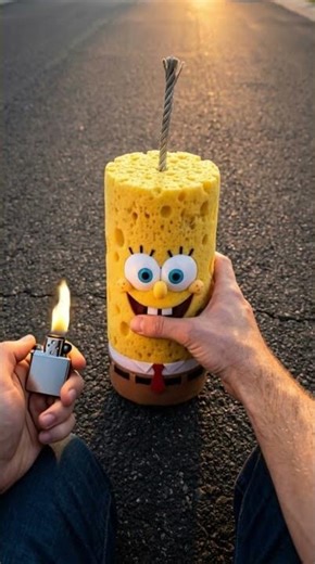 Wait for the SpongeBob Explosion... 💥🧽 #asmr #boom #explosion