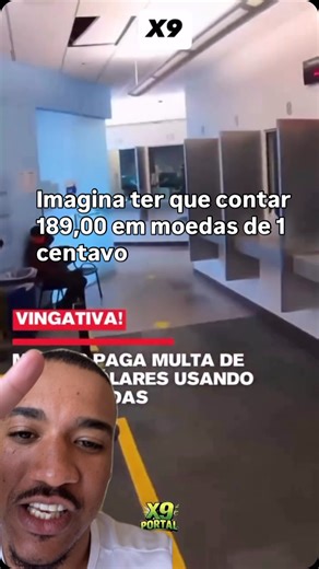 Imagina ter que contar 189 dólares em moedas de 1 centavos Foi isso que essa mulher fez depois de recebe uma multa | Otavio das dicas