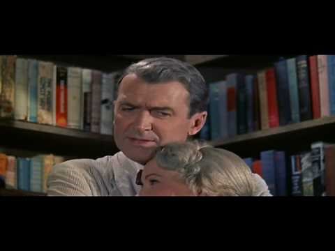 Jimmy Stewart in The FBI Story: Library Proposal Scene
