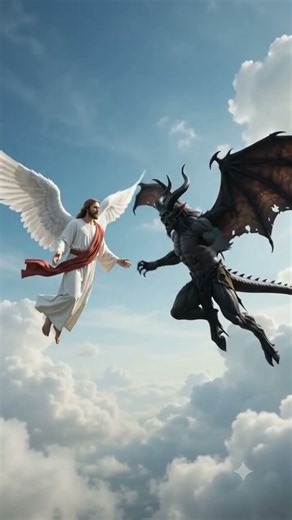 Jesus vs Devil — The Final Battle in Heaven! ⚔️✝️🔥 #faith #jesus #god #bible #hope #jesuschrist