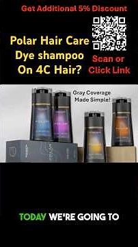 Polar Hair Dye Shampoo Application Process on 4C Hair