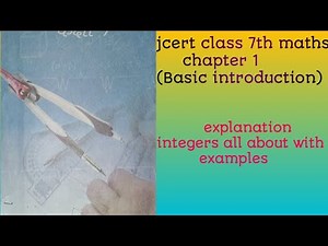 Jcert class 7th maths chapter 1 ( basic introduction)...