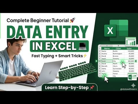 Excel Data Entry Course for Beginners to Advanced 🚀