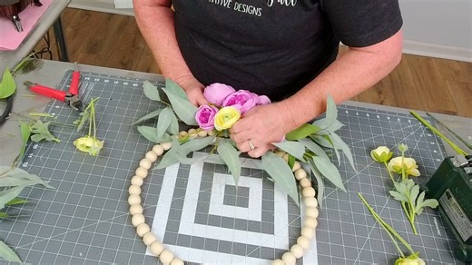 Y'all are going to LOVE this new design! Join Coach Laurie Anne as she shows us how to make a GORGEOUS Spring Beaded Hoop Wreath. This is a great option when you want something "different" yet stunning. Let us know what y'all think of the final look...And happy creating! | Southern Charm Wreaths