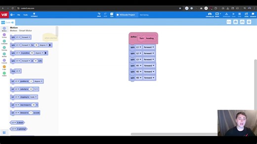 Advanced Block Coding 6 Motor Drive in Auton | VEX Push Back🌰
