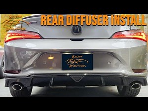 Rear Diffuser Install | Acura Integra A-Spec OEM Accessory Upgrade