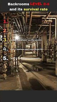 Backrooms Levels 0–4 and Its Survival Rate 😨🚪