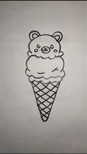 Relaxing Ice Cream Coloring 🍦✨ | Satisfying Drawing #Shorts #icecream #art #coloring #easydrawing