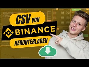BINANCE TUTORIAL: Wie man die Binance CSV-Datei in weniger als 3 Minuten herunterlädt! [2024]