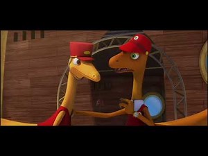 Dinosaur train Larry, Mr. ptranadon Thurston, and Mr. Conductor crying