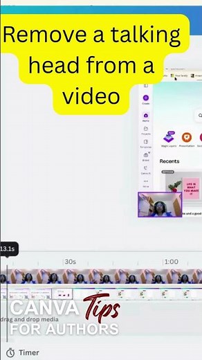 Canva 2 0 video editor - fade out a talking head