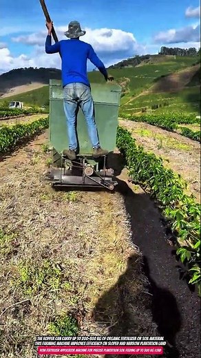 Row Fertilizer Applicator Machine for Precise Plantation Soil Feeding up to 300 kg Load