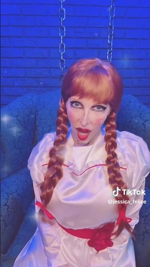 Annabelle Horror Doll 🔥 #Cosplay Model #Fashion Style #Shorts Trend. Makeup Hair Outfit Movie Fan