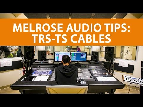 TRS Tip Ring Sleeve vs TS Tip Sleeve Cables | Melrose Center Audio Studio | Orlando Public Library