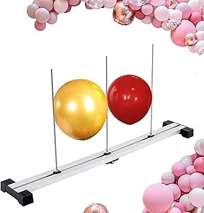 Foldable Balloon Sizer Ruler Metal Balloon Measurement Tool Adjustable Balloon Ruler 0-12 inch for Balloon Decorations Arches