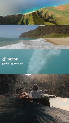 Until I reach the seas 🌊 Music video shoot for Stick Figure “Edge of the Ocean” on the Nā Pali Coast Kauai, Hawaii 🤙🏽 Epic