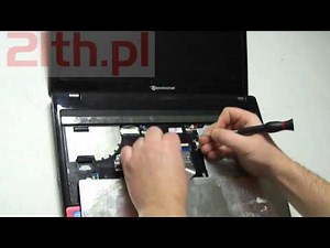 How to replace keyboard in laptop Packard Bell NEW91, remove keyboard