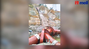 Penstocks are crucial components in hydroelectric projects. They are pipes or long channels that carry #water from #reservoirs to turbines inside hydel power stations. They convert potential energy of the water into kinetic energy. The #MEIL has almost completed the installation of penstock in the #Lambadug hydroelectric project in Himachal Pradesh. #penstock #hydroelectricproject #Himachalpradesh | Megha Engineering and Infrastructures Ltd