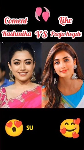 Rashmika V'S Pooja Hegde | Most Viral Hook Steps Only Shorts #dance #trending #viral